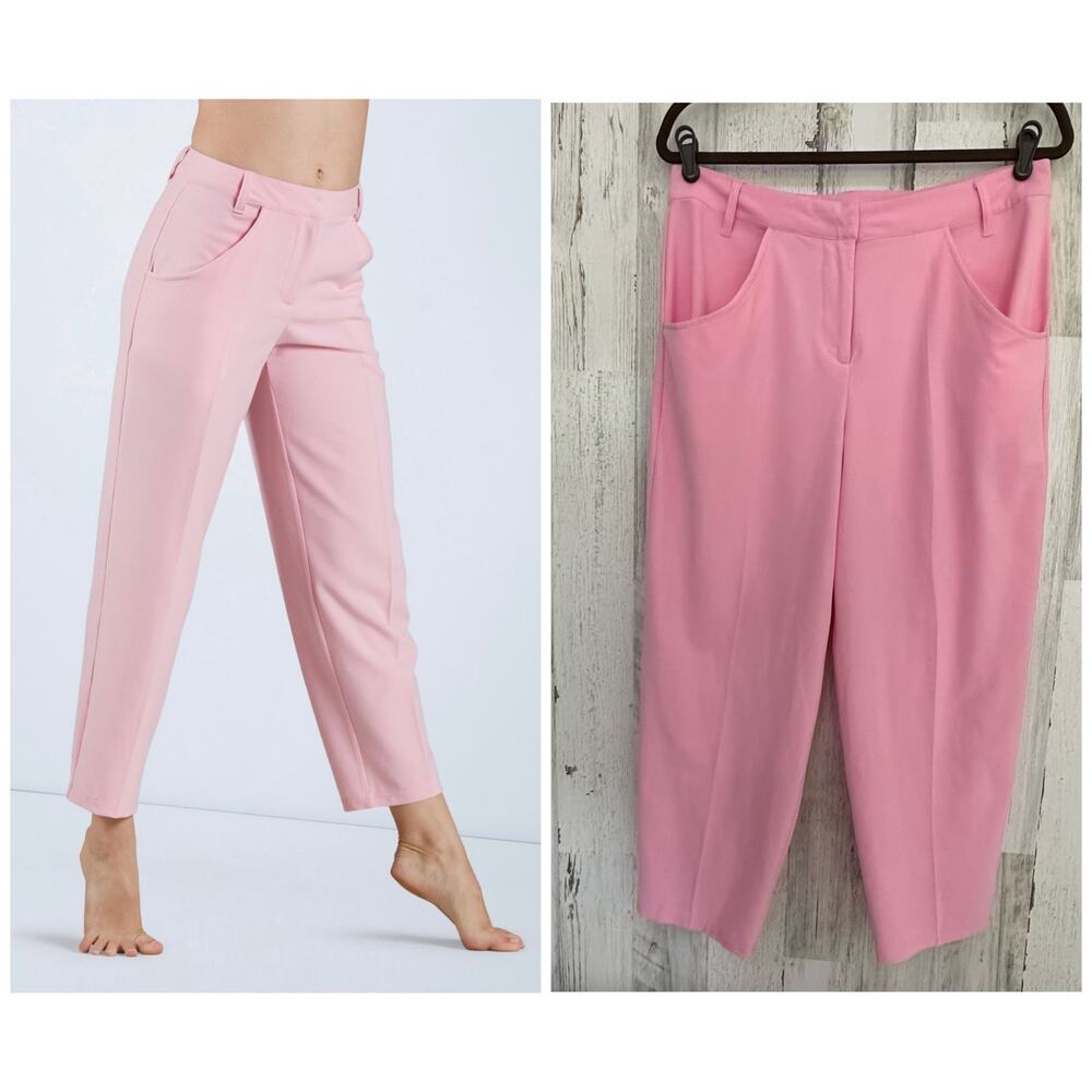 Weissman Woven Suit Pants Women’s Size MA‎ (32x23) Pink Ankle Crop